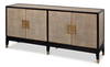 Beto Four Door Sideboard, by Sarreid, 1'6" length x 6'4" width x 2'10" height thumbnail 1