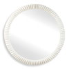 Akiko White Round Mirror, by Uttermost, 35.5" width x 35.5" height x 2.75" depth thumbnail 1