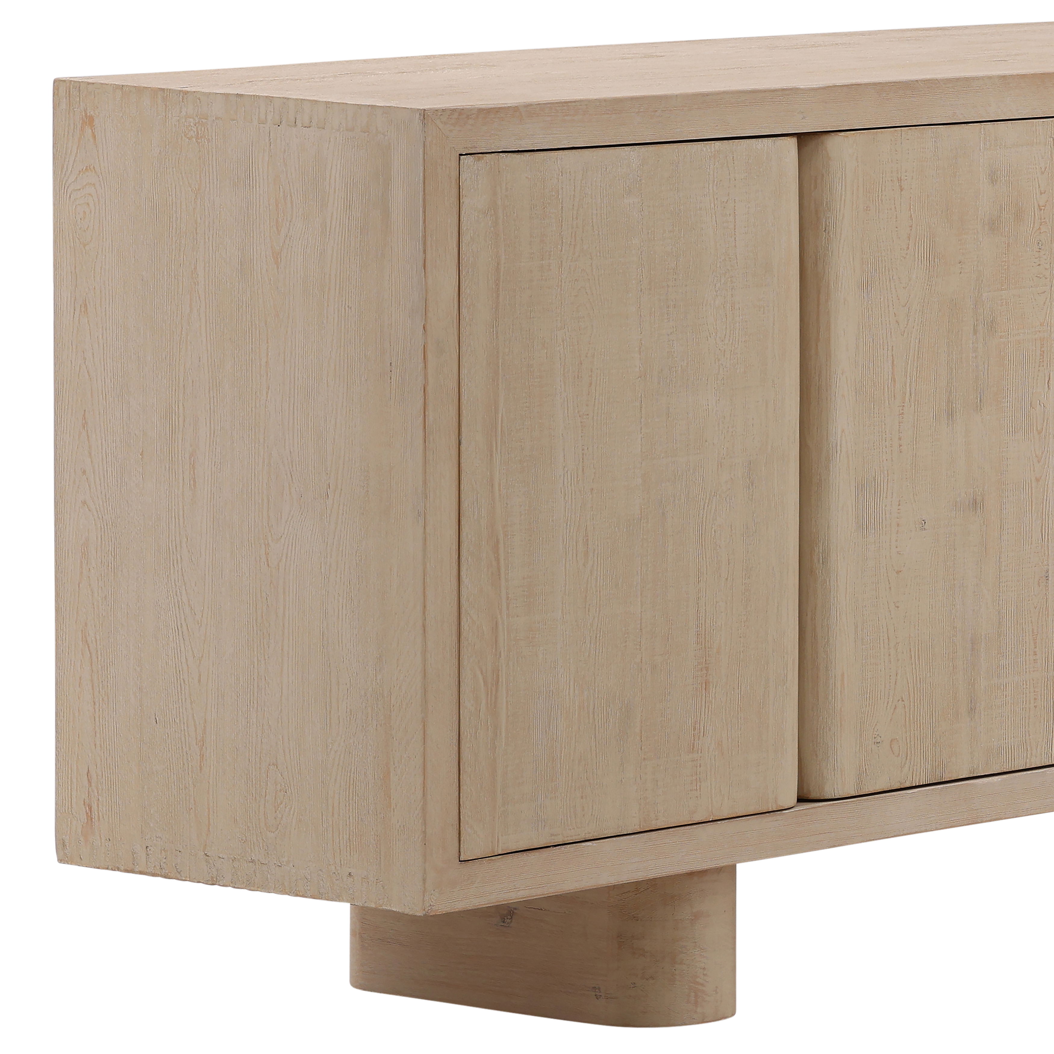 Thalia Sideboard Light Natural, Sideboards & Buffet by Dovetail, 108" width x 33.7" height x 18.1" depth View 7