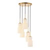 Vanier 5 Light Cluster Pendant, Ceiling Light by Uttermost, 9.62" height x 14" diameter thumbnail 1