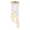 Vanier 5 Light Cluster Pendant, by Uttermost, 9.62" height x 14" diameter thumbnail 1
