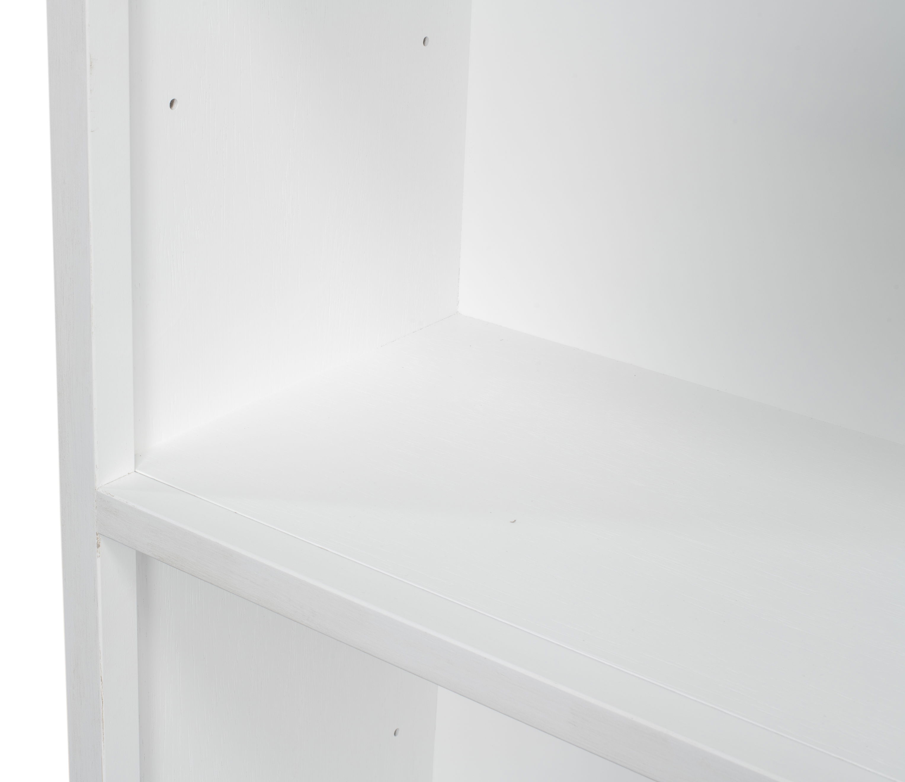 Open Shelf Bookcase, Cortina White, Shelving & Bookcase by Sarreid, 35" length x 16" width x 78" height View 11