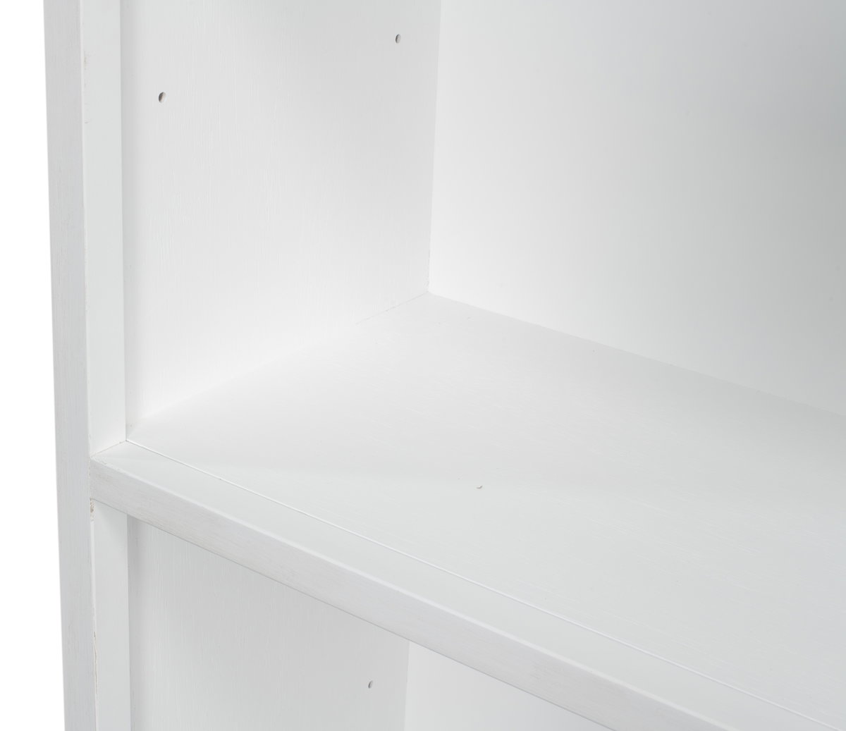 Open Shelf Bookcase, Cortina White, Shelving & Bookcase by Sarreid, 35" length x 16" width x 78" height View 11