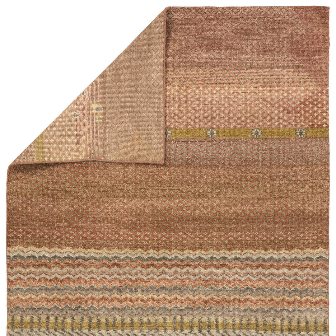 Jaipur Living Kakero LIB14 Handknotted Bohemian Red Area Rug (10'x14') large image 