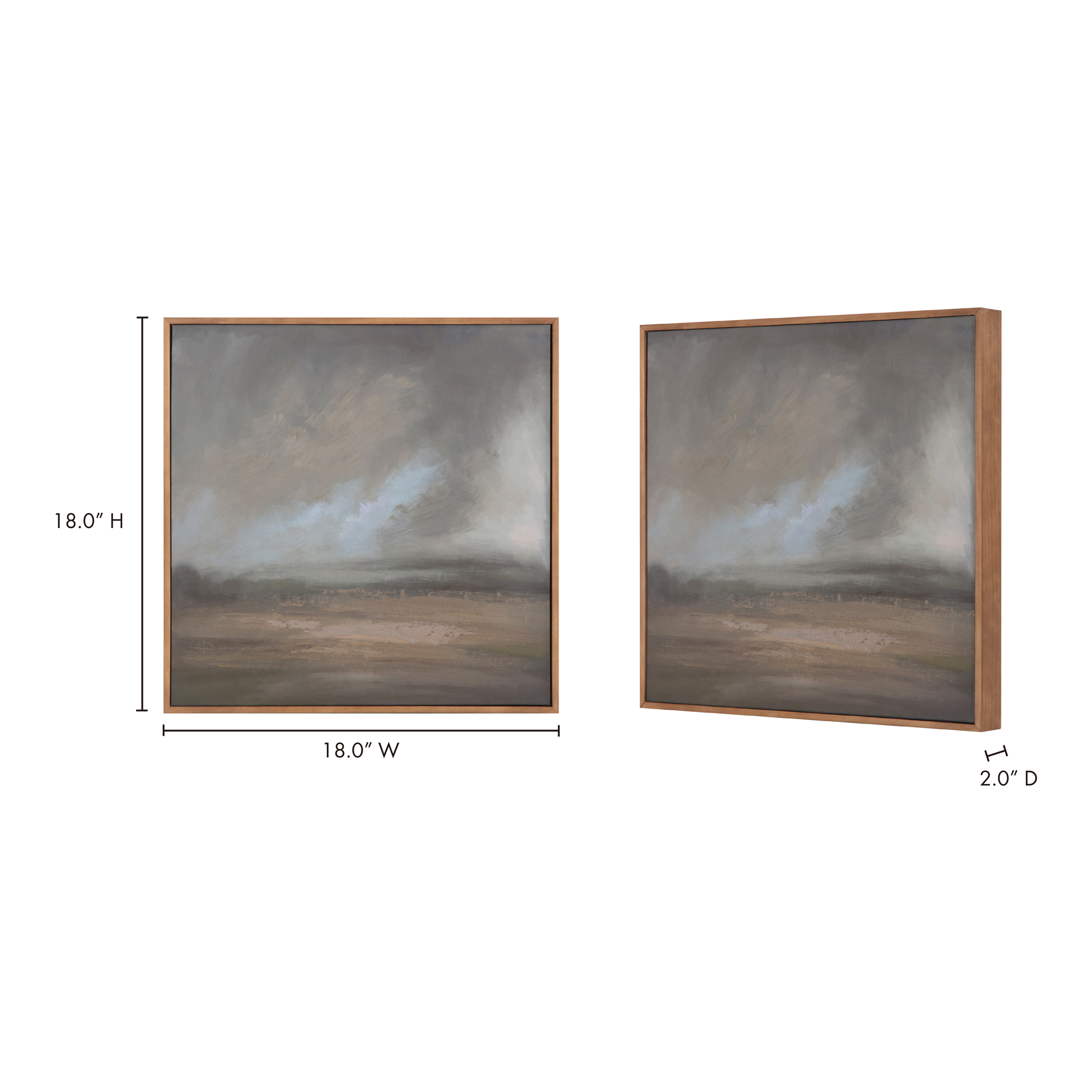 Lulled Sky Framed Painting large image 