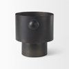 Juno 6.5H Medium Black Iron Vase, by Mercana, 8.5" length x 6" width x 6.5" height thumbnail 5