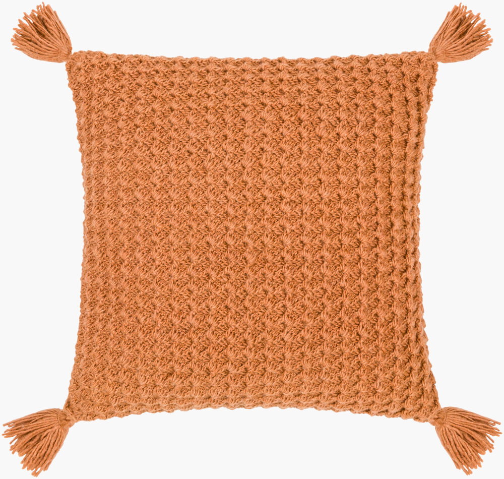 Makrome Accent Pillow Down, Decorative Pillow by Surya, 18" length x 18" width