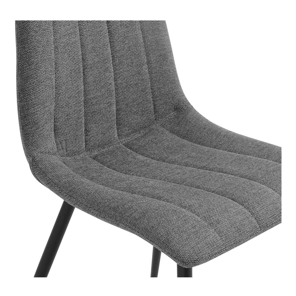 Alibi Dining Chair Dark Grey-set Of Two, by Moe's Home, 18" width x 33" height x 20" depth View 6