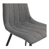Alibi Dining Chair Dark Grey-set Of Two, by Moe's Home, 18" width x 33" height x 20" depth thumbnail 6