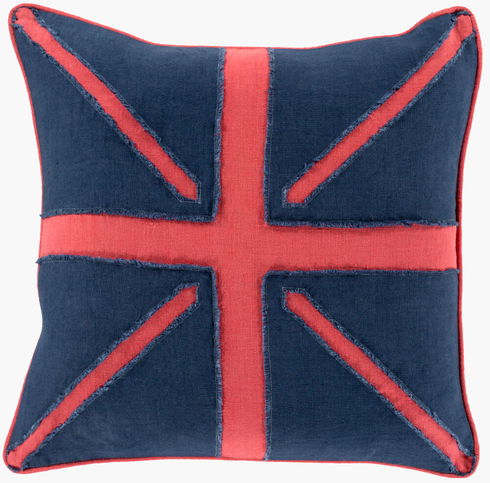 Linen Flag Accent Pillow