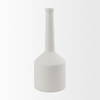 Burton 17.1H Large White Ceramic Jug Vase, by Mercana, 6.1" length x 6.1" width x 15.55" height thumbnail 4