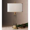 Caecilia Amber Glass Table Lamp thumbnail 1