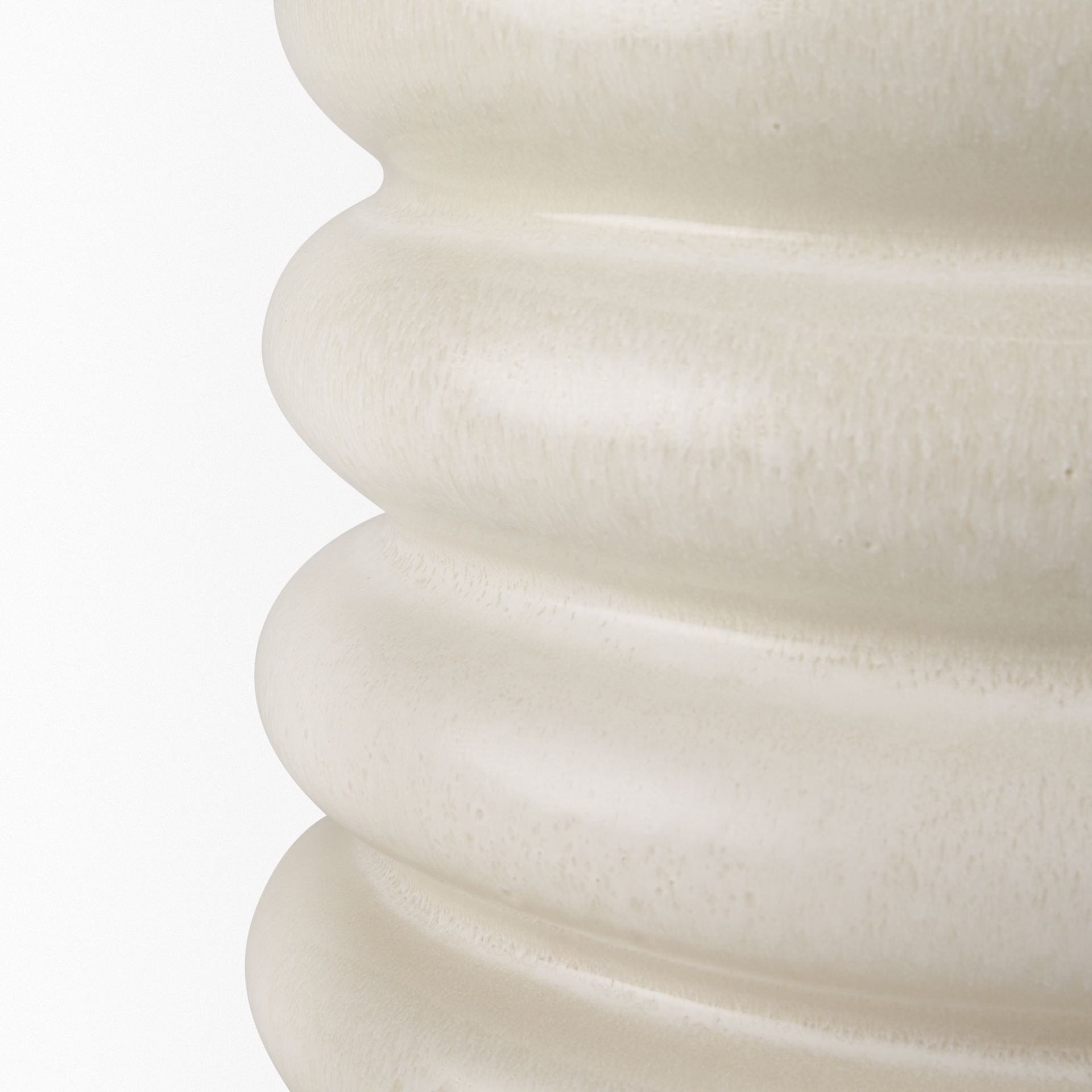 Twyla Short Cream Glazed Floor Vase, by Mercana, 12.8" length x 12.6" width x 11.81" height View 7