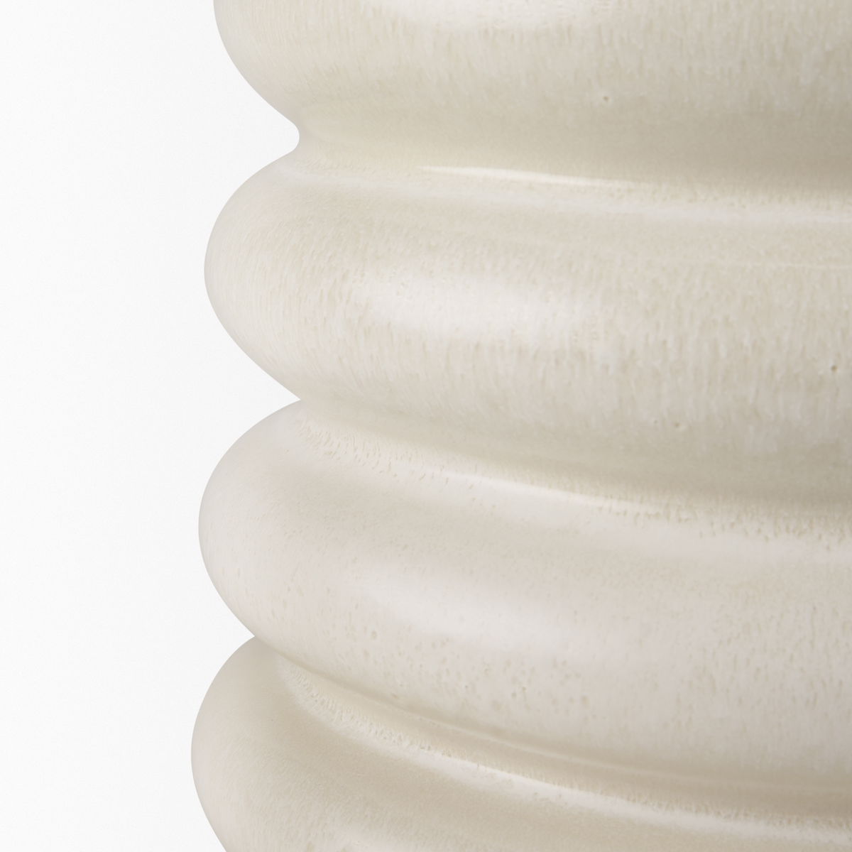 Twyla Short Cream Glazed Floor Vase, by Mercana, 12.8" length x 12.6" width x 11.81" height View 7