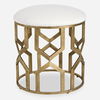 Trellis Geometric Accent Stool thumbnail 0