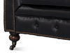 Castered Chesterfield Sofa,Onyx Black thumbnail 5