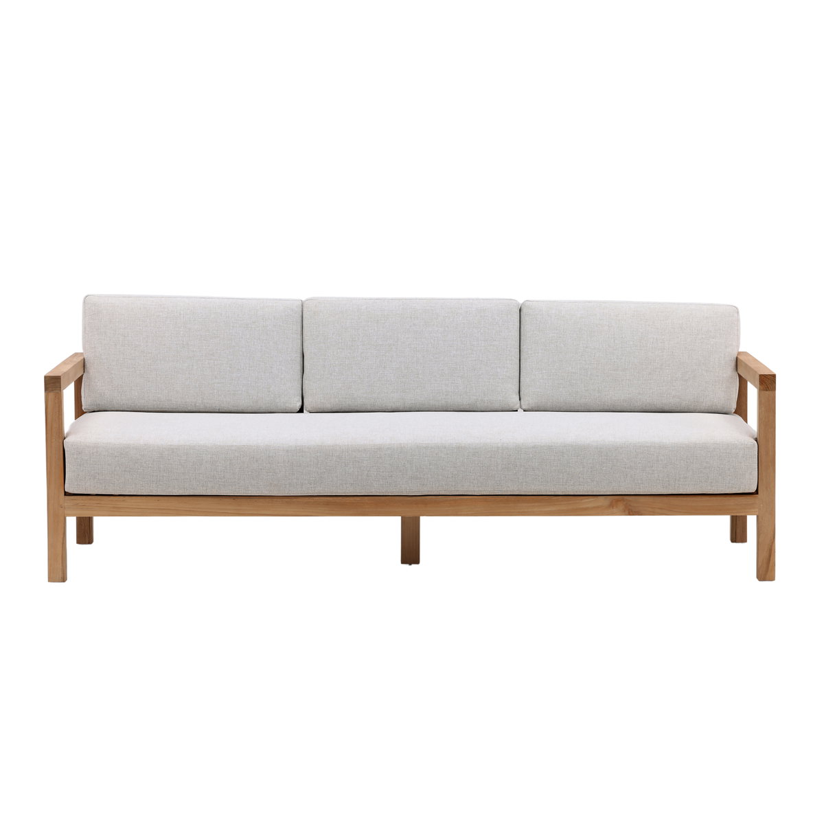 Boe Outdoor Sofa Light Grey, Sofas & Sectional by Dovetail, 82.5" width x 32" height x 31.5" depth View 2