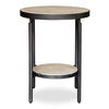 Dauntless Travertine Side Table thumbnail 0