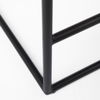 Clarissa 18.0L x 16.0W x 26.25H Dark Brown Woven Leather Seat with Black Iron Frame Counter Stool thumbnail 12