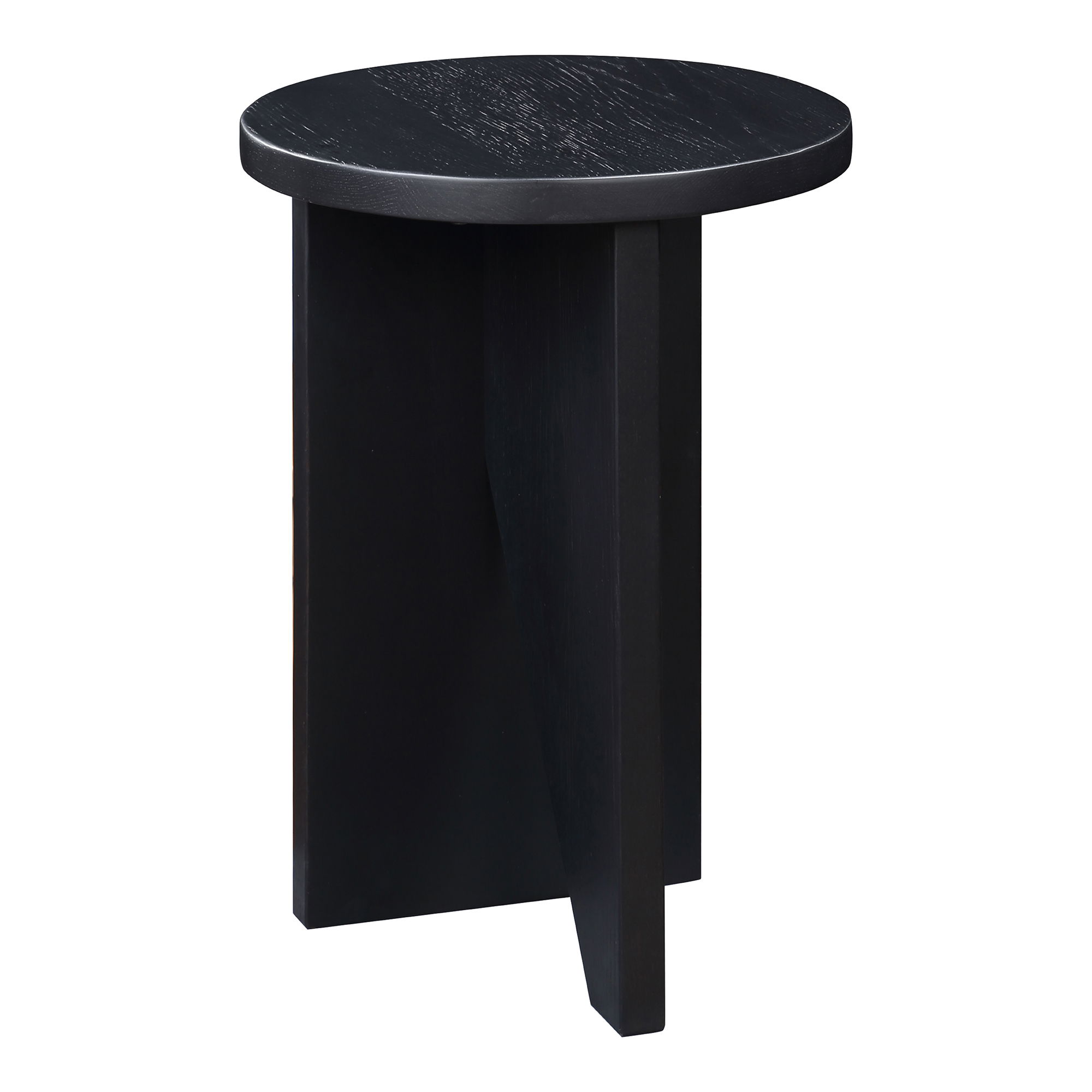 Grace Accent Table Black Oak, Side & End Table by Moe's Home, 14" width x 20" height x 14" depth View 2