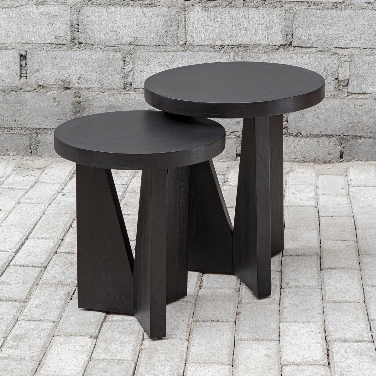 Nadette Nesting Tables Set/2, Furniture by Uttermost, 18.25" width x 21.5" height x 18.25" depth View 7