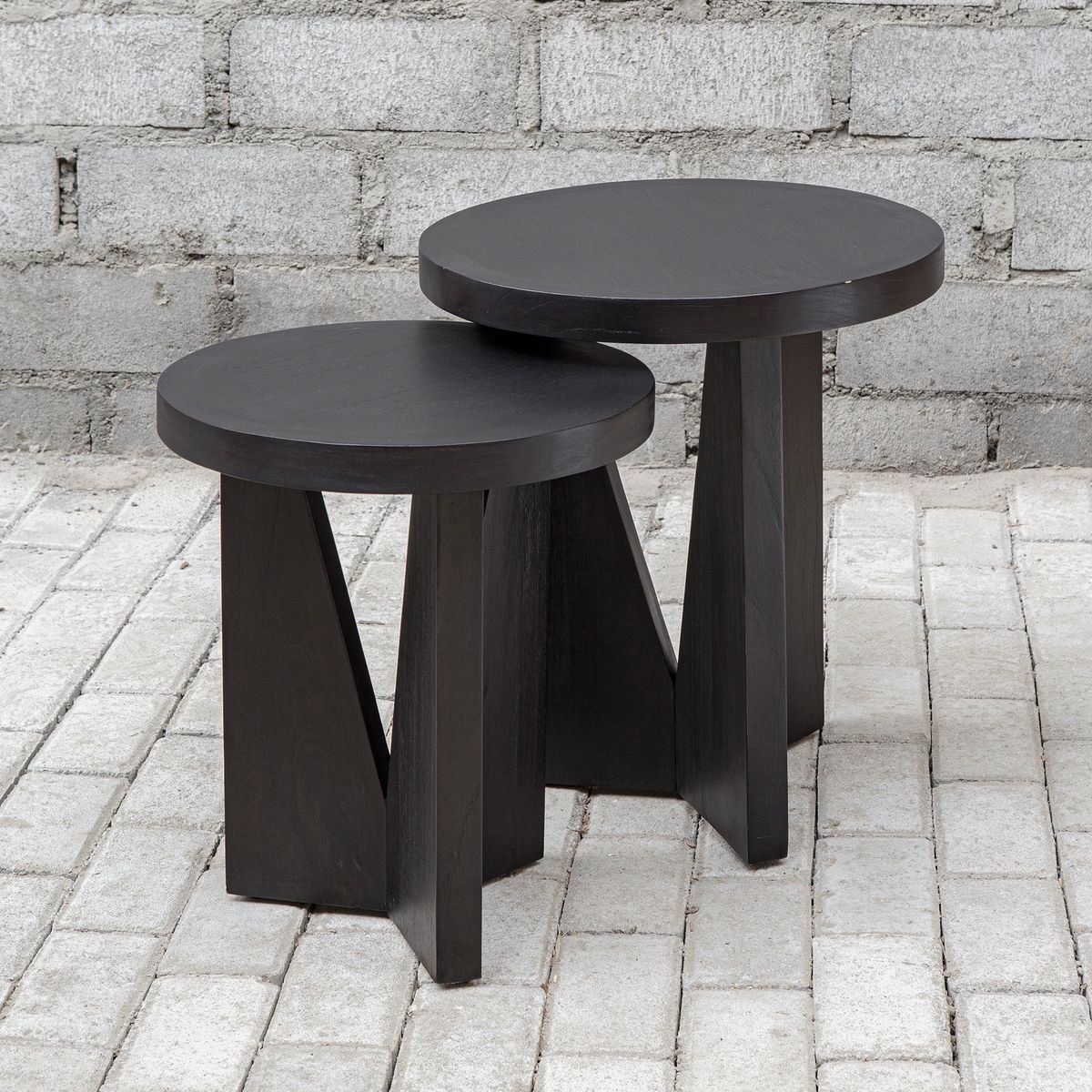 Nadette Nesting Tables Set/2, Side & End Table by Uttermost, 18.25" width x 21.5" height x 18.25" depth View 7