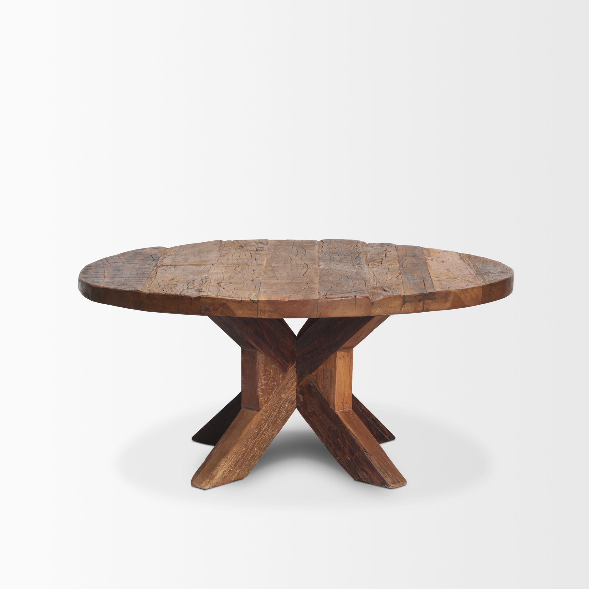 Heidi Reclaimed Brown Wooden Coffee Table large image 