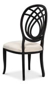 Goccia Side Chair, Nero, Banks Organza, Dining Chair by Sarreid, 21" length x 19" width x 41" height thumbnail 11