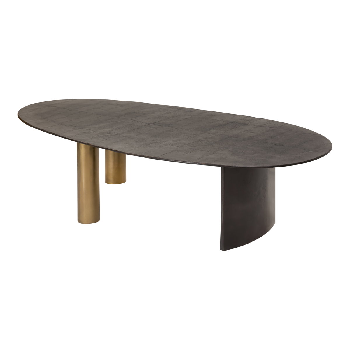 Nicko Coffee Table Black, by Moe's Home, 62.5" width x 16.25" height x 30" depth View 3