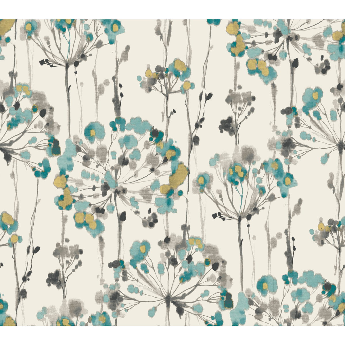 Flourish Gold Metallic Wallpaper, by York Wall, 27' length x 2'3" width x 0.02" depth