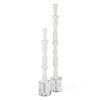 Norte White Stone Sculptures Set/2, Decorative by Uttermost, 4" width x 28.25" height x 4" depth thumbnail 1
