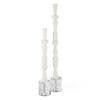 Norte White Stone Sculptures Set/2, Figurines & Statue by Uttermost, 4" width x 28.25" height x 4" depth thumbnail 1