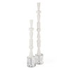 Norte White Stone Sculptures Set/2, Figurines & Statue by Uttermost, 4" width x 28.25" height x 4" depth thumbnail 1