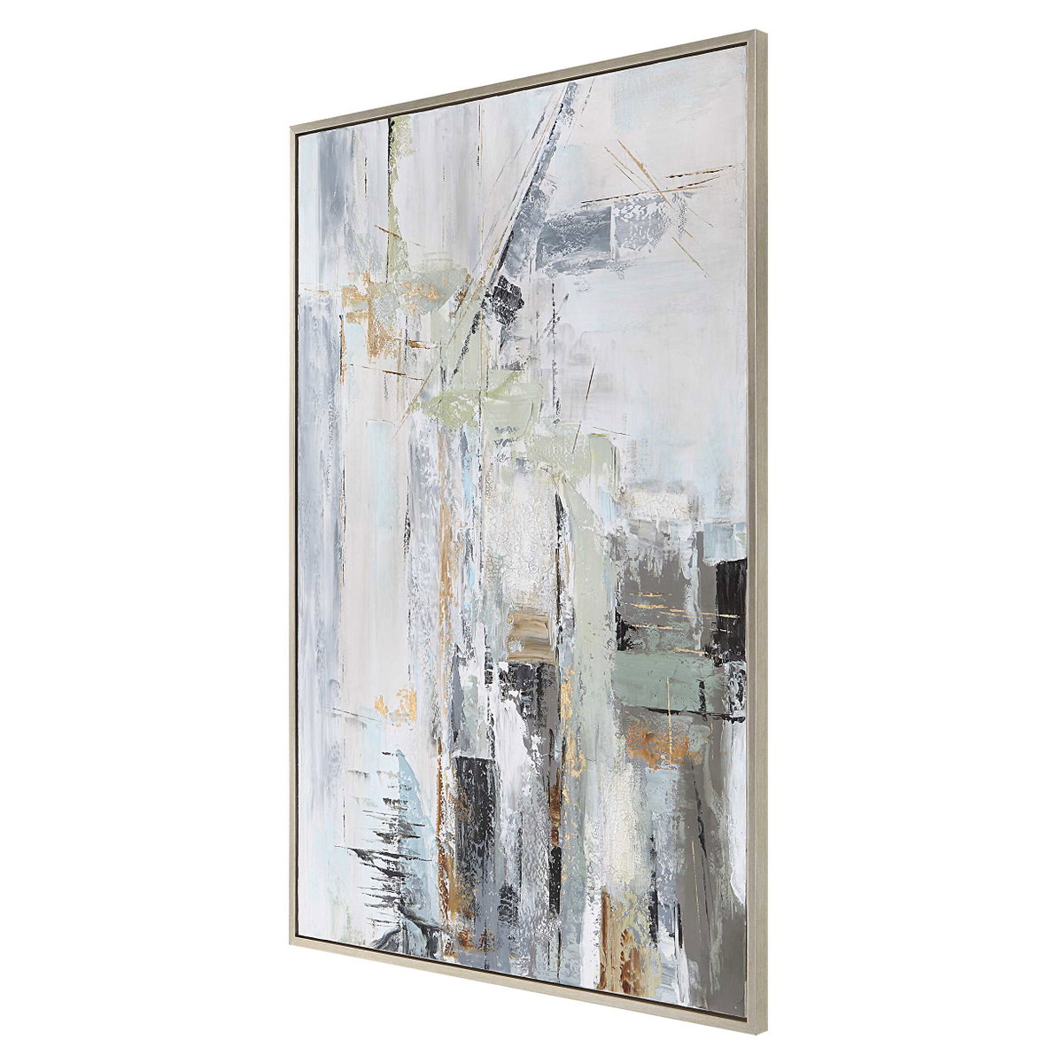 Natural Springs Hand Painted Canvas Art, by Uttermost, 41.7" width x 61.7" height x 1.5" depth View 5