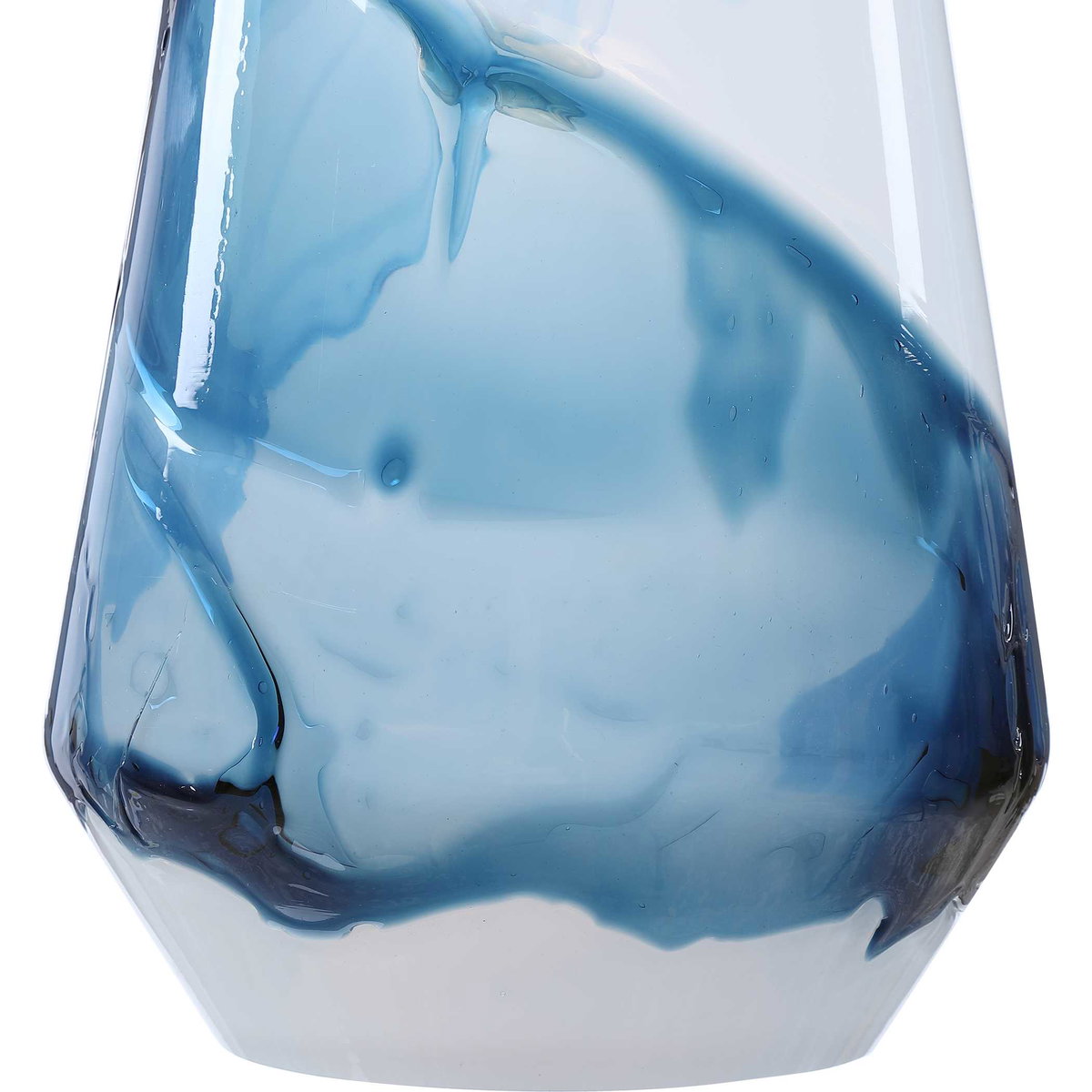 Windswept Blue & White 1 Light Mini Pendant, Mini Light Pendant by Uttermost, 8.25" width x 18" height x 8.25" diameter x 8.25" depth View 7