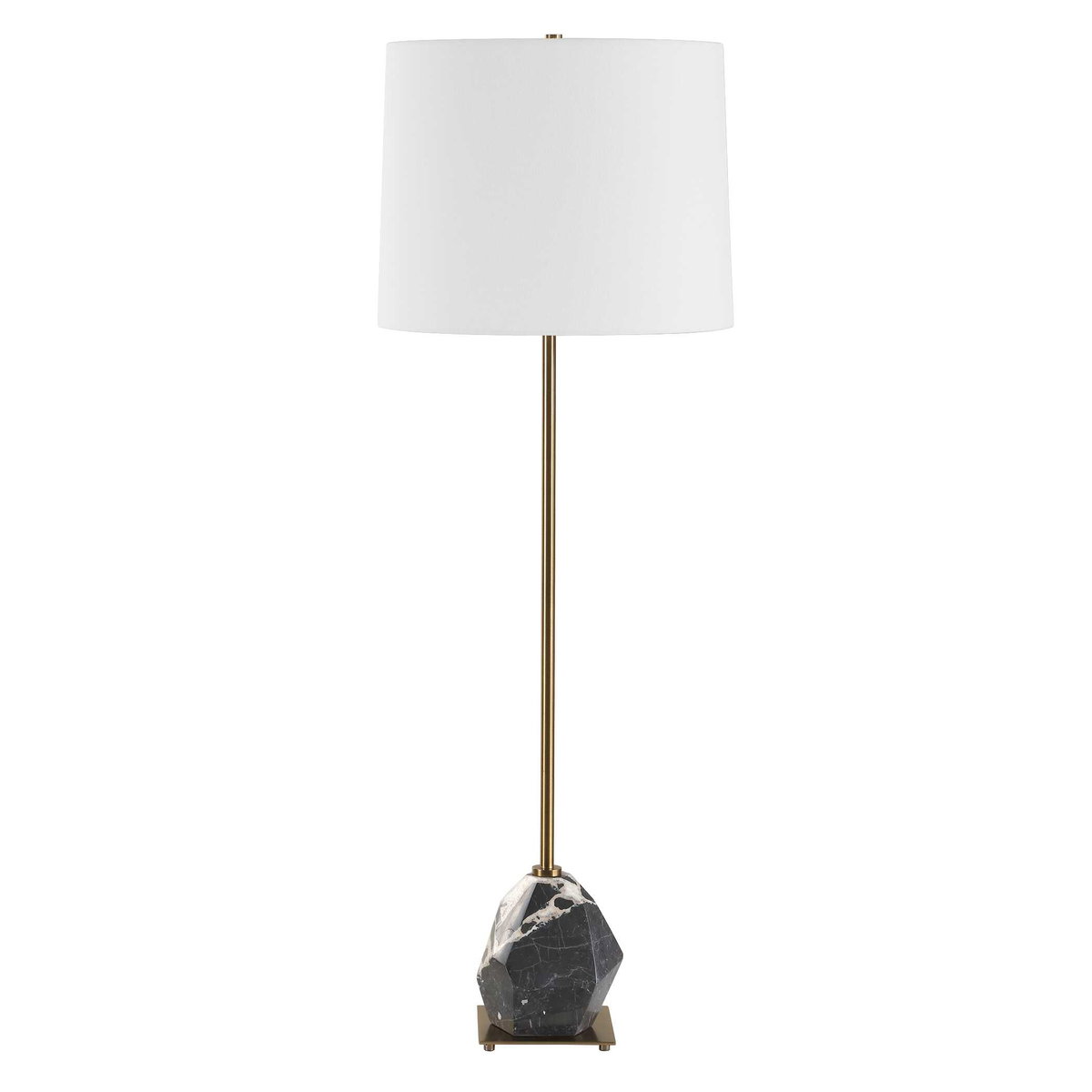 Rowland Panda Marble Buffet Lamp, by Uttermost, 13" width x 37" height x 13" depth View 7