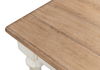 Brie Dining Table, Ant.White/Natural Top, by Sarreid, 84" length x 37" width x 31" height thumbnail 8