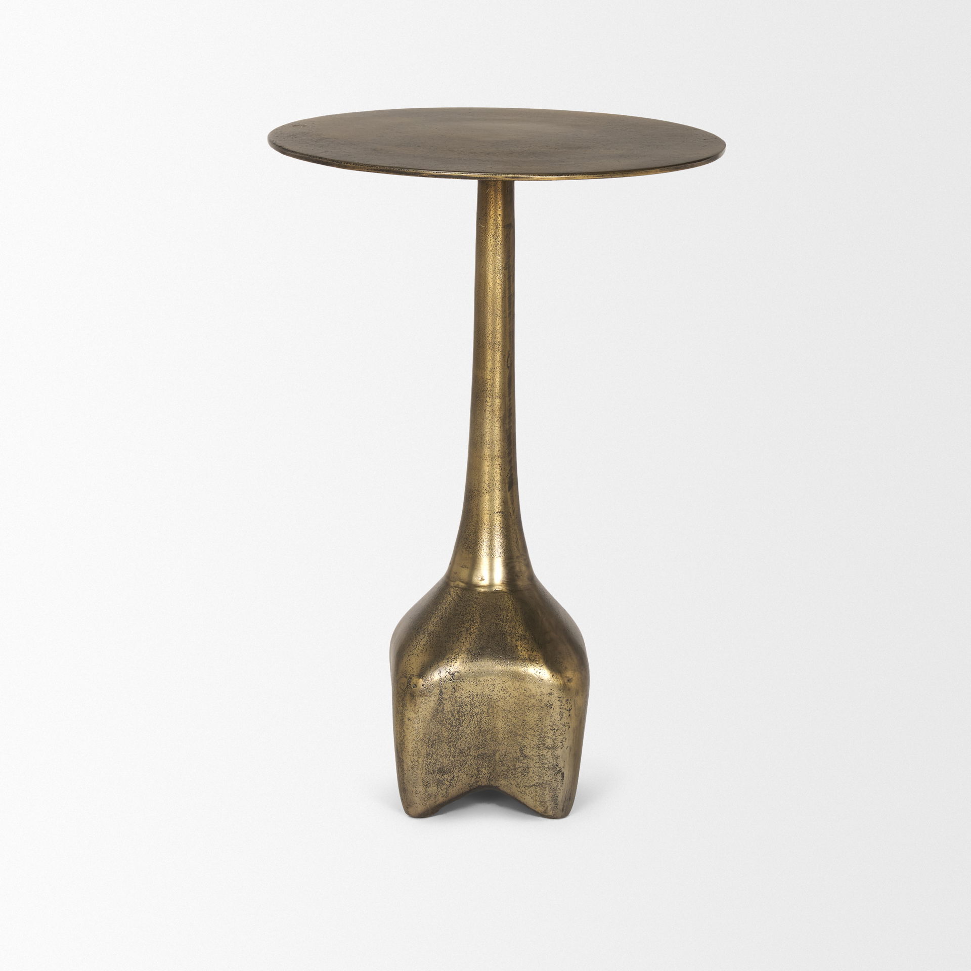 Risha Large Gold Metal Accent Table large image 
