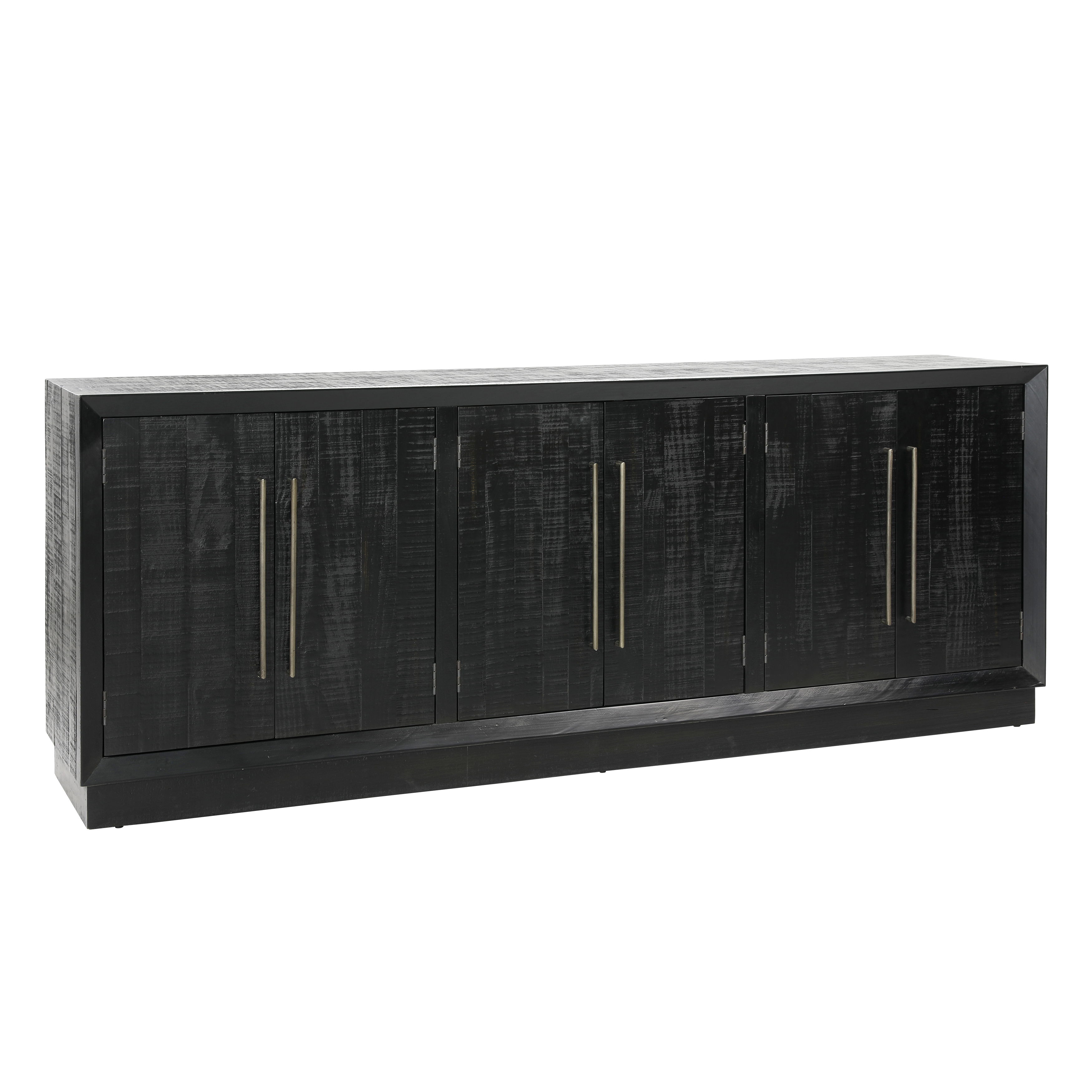 Humphreys Sideboard Black, Sideboards & Buffet by Dovetail, 86.2" width x 33.75" height x 17.75" depth View 1