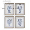 Shibori Coral Framed Prints Set/4, Art by Uttermost, 26.25" width x 32.25" height x 1.75" depth thumbnail 3