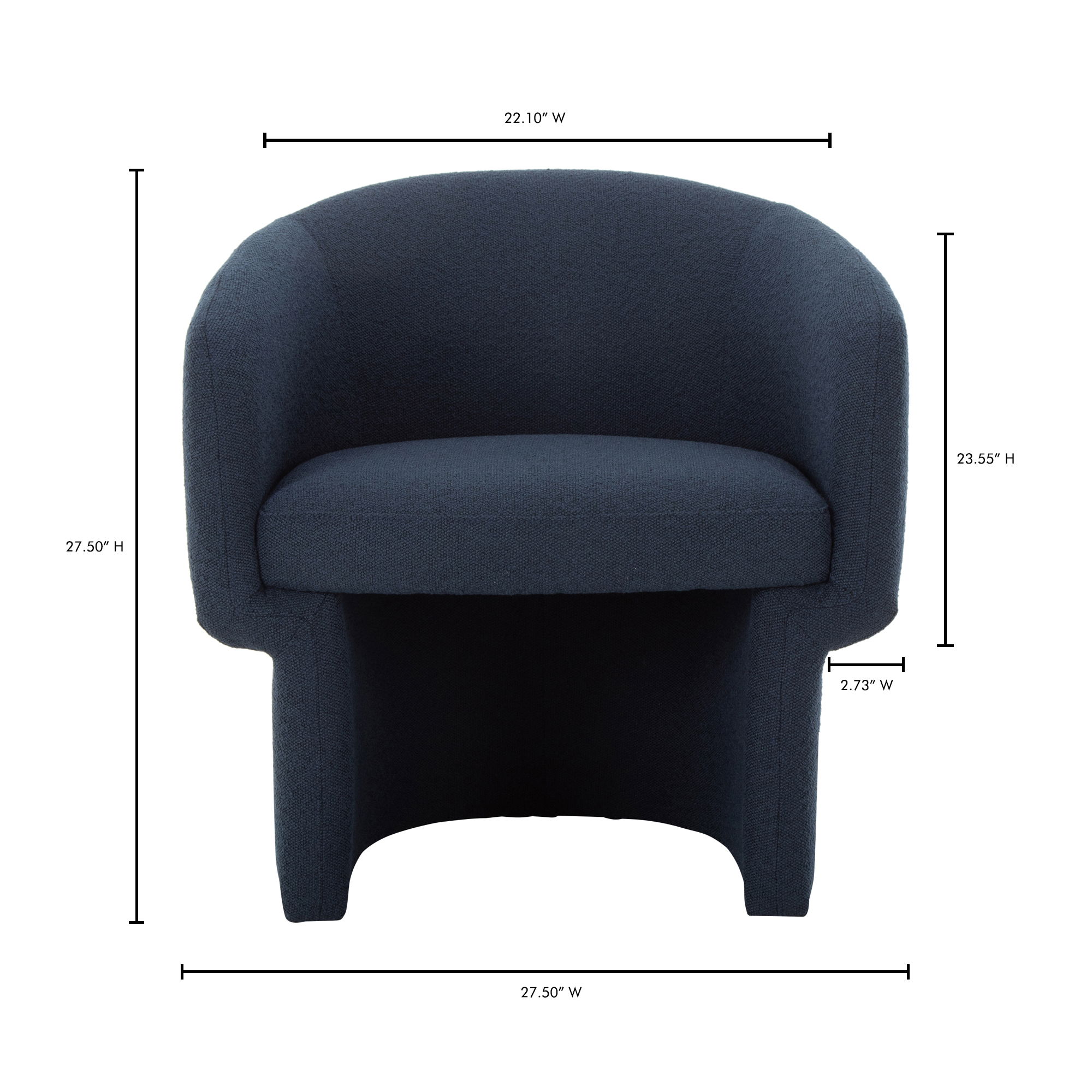 Franco Chair Dark Indingo large image 