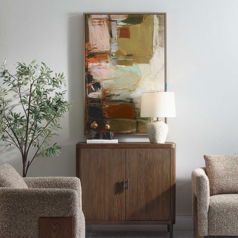 Palace Walls Framed Abstract Art