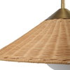 Phuvinh 1 Light Rattan Shade Pendant, by Uttermost, 1'8" width x 9.5" height x 1'8" diameter x 1'8" depth thumbnail 5