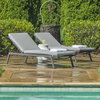 Bea Outdoor Pool Chaise, Outdoor Chaise Lounge by Uttermost, 6'6.75" width x 1'0.5" height x 2'3.5" depth thumbnail 2