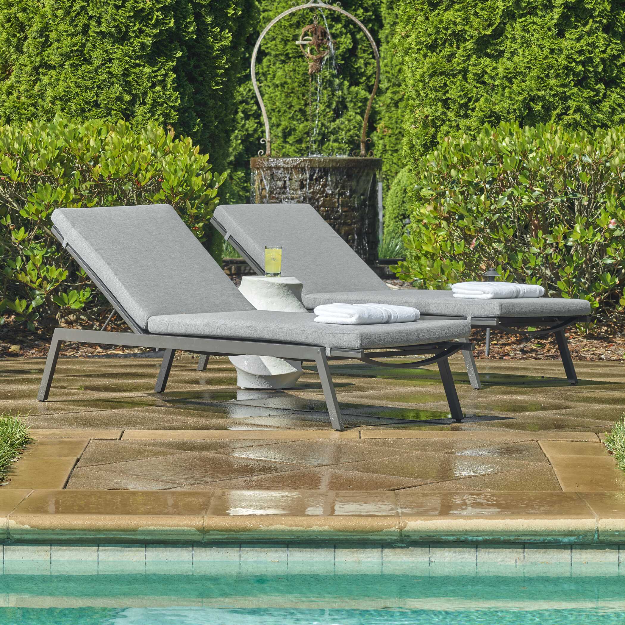 Bea Outdoor Pool Chaise large image 