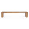 Post Large Dining Bench Natural, Benche by Moe's Home, 82" width x 17" height x 16" depth thumbnail 1