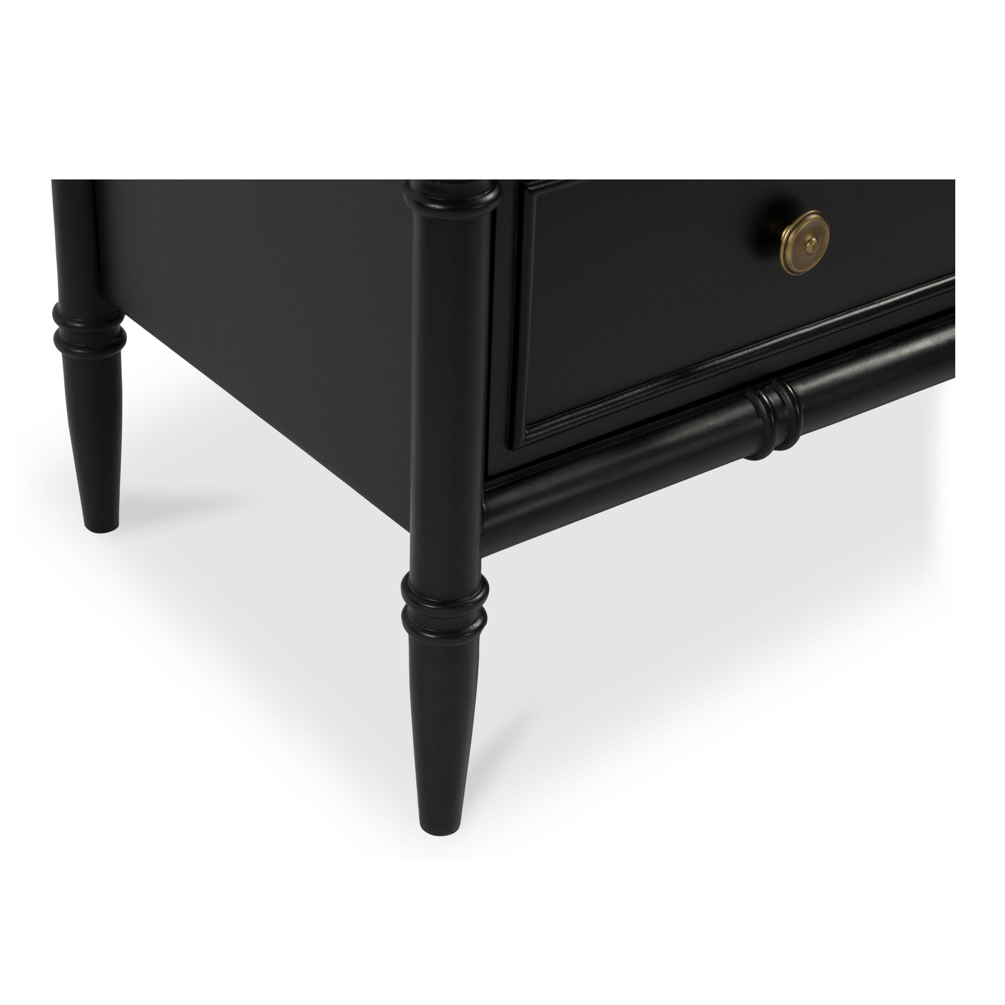 Eleanor 5 Drawer Chest Black, Dresser by Moe's Home, 40" width x 39.5" height x 20" depth View 7