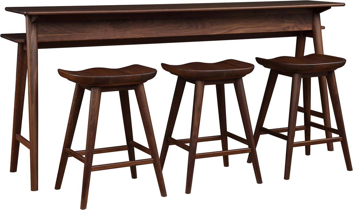 Walnut Grove Gathering Island, Counter & Bar Table by Stickley, 78" width x 36" height x 21" depth View 5