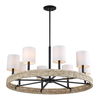 Faiyam 8 Light Rattan Chandelier thumbnail 7