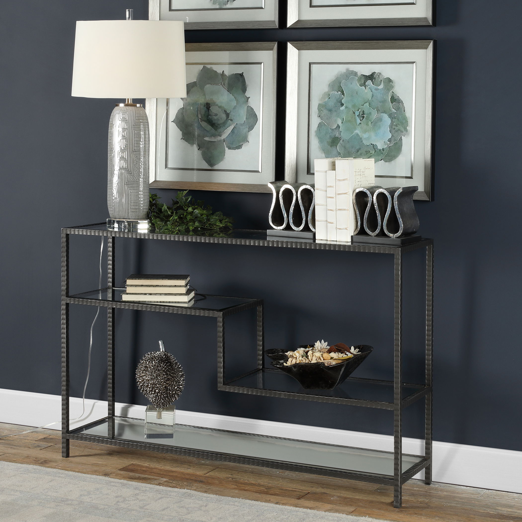 Leo Industrial Console Table large image 